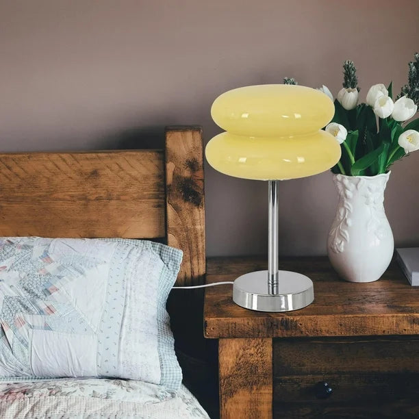 Bordslampa Retro Glas Skärm Carvallo