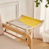 PurrLounge Hängmatta - Elegant Trä Hängmatta Säng för Katter Carvallo