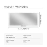 Luxora LED Bil Solskydd Toalettspegel med Touchkontroll Carvallo