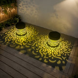 Carvallo Solar Vägglampa | Varmvit LED-ljussättning | IP65 Väderbeständig | Modernt Cut-Out-Design Carvallo