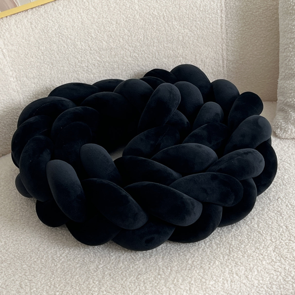 Handgjord Knapp Vloerkudde - Geometrisk Mönster, Tvättbar, 78-tum, Helårs Dekorativ Kuddfyllning med Polyester Carvallo