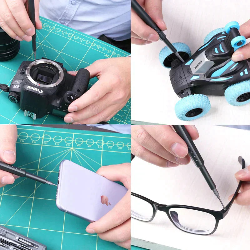 Professionell skruvmejselsats med 24 bitar för precisionsarbete Carvallo