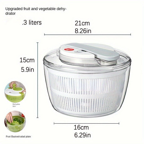 SpinFresh – 3-i-1 salladscentrifug, grönsakstork och multifunktionell durkslag MILA Sverige