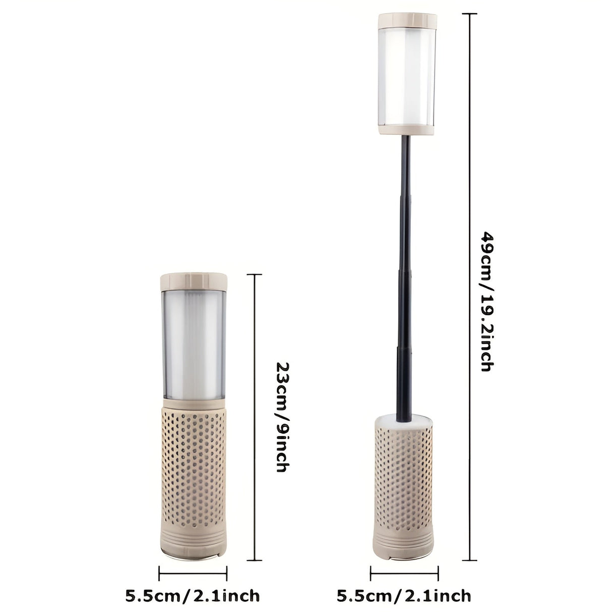 Carvallo LED Campinglampa | Höj och sänkbar & USB-laddningsbar | 3000–6000K färgtemperatur | Upp till 30 timmars ljusvaraktighet Carvallo