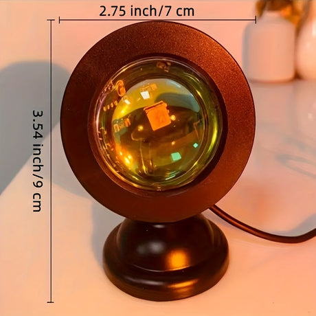 SunGlow - Solnedgångsprojektorlampa med 16 färger och fjärrkontroll Carvallo
