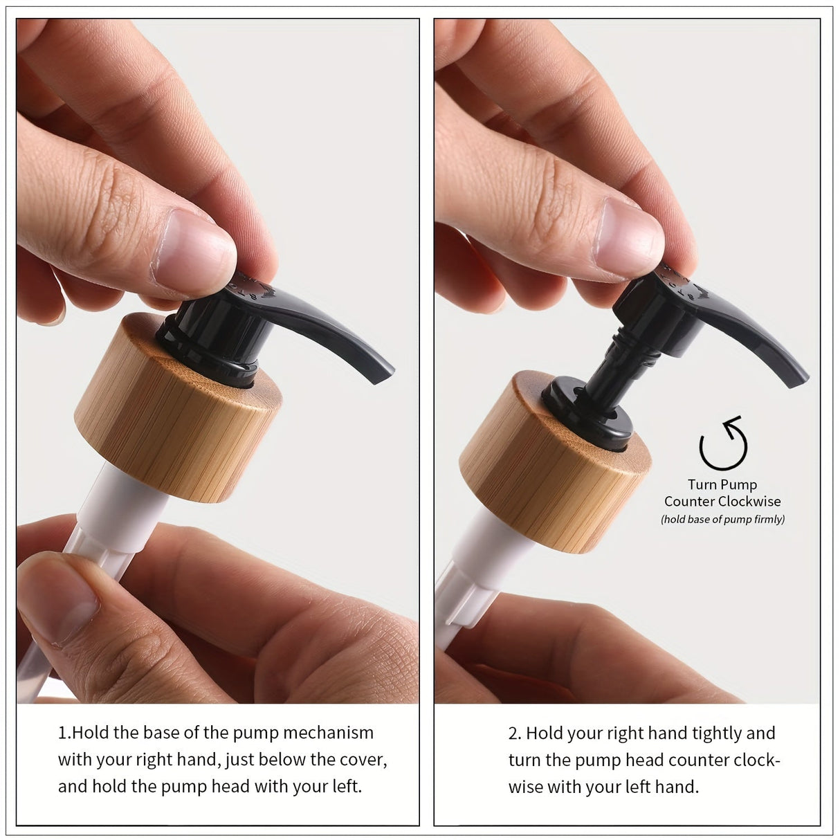 Modern tvålpump med träfat - För ett stiligt badrum Carvallo