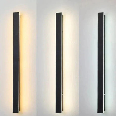 Minimalistisk svart LED-vägglampa – Perfekt för moderna trädgårdar och exteriörer Carvallo