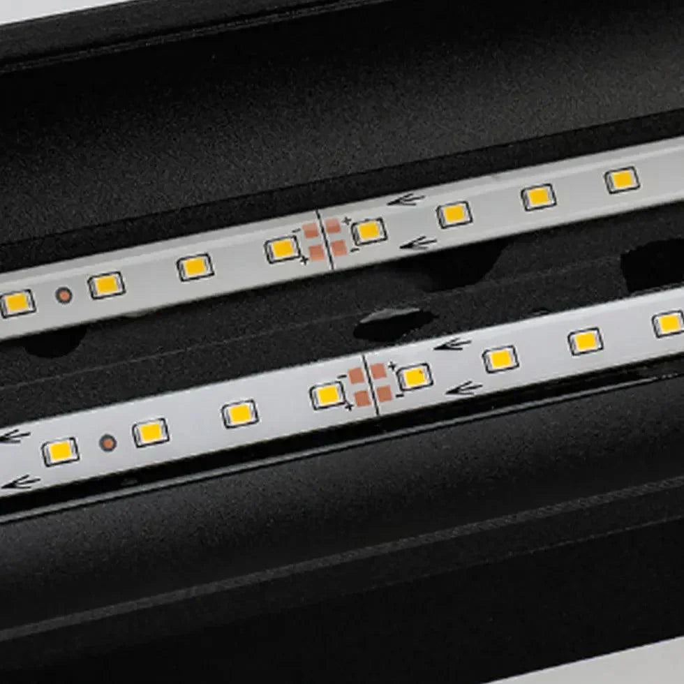 Utomhusvägglampa Svart LED Väderbeständig Modern Carvallo
