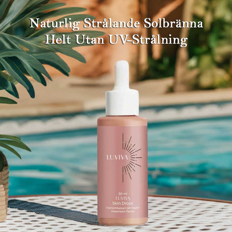 TanVera – Brun Utan Sol Droppar för Inre Lyster | Naturlig Solkysst Hud Utan UV-Self Tanner-Luviva Shop-Hemnix