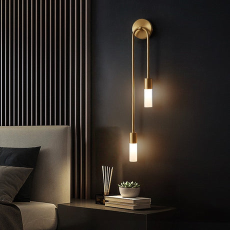 Vägglampa Guld LED Modern Sänglampa Carvallo