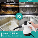 Bärbar handhållen ångtvätt - 1200W högtrycksångtvätt för rengöring av flera ytor MILA Sverige