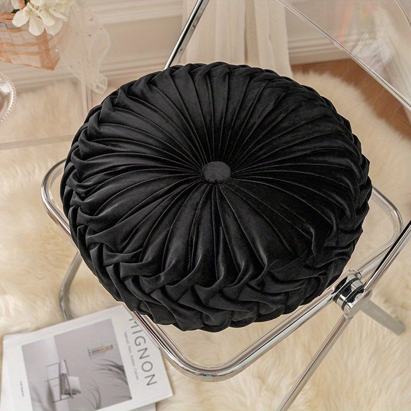 Pumpakudde - Sammet Rund Kuddfodral för Soffa, Tatami, Vardagsrum och Kontorsdekoration Carvallo