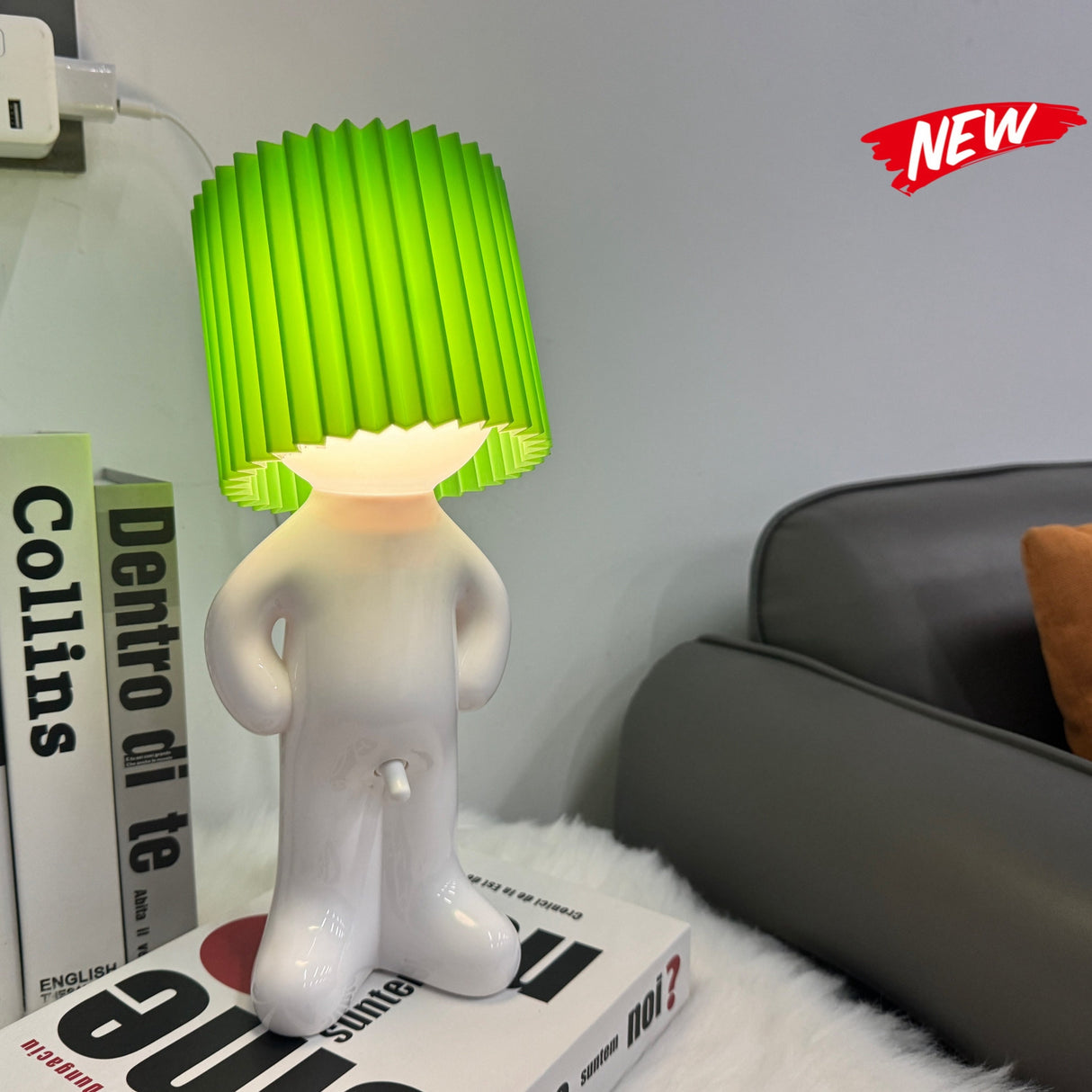 VerlegenLicht - USB-driven geometrisk bordslampa med färgglatt ljus Carvallo
