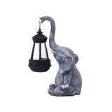 SunTrunk Light – Solcellsdriven elefantstaty med ljus Carvallo