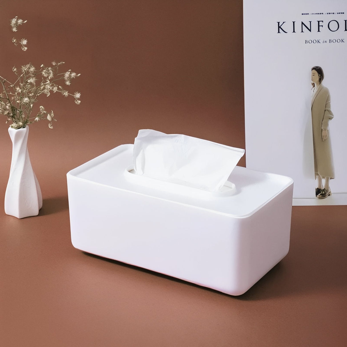 Carvallo - Modern rektangulär pappersnästukslåda för en stilfull touch i ditt hem Carvallo