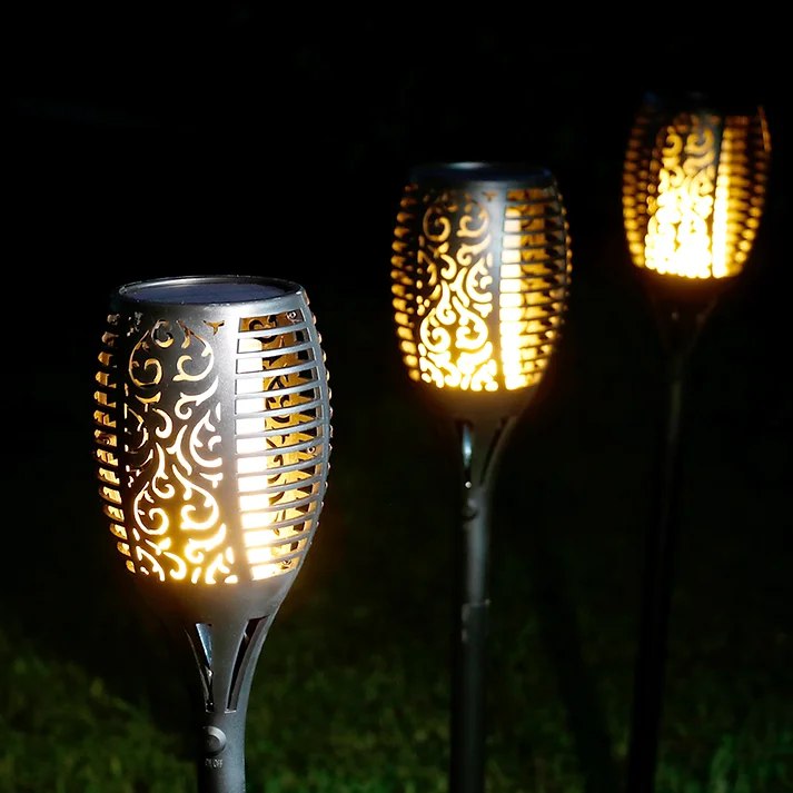 Utomhus Solträdgårdslampa Flammeffekt Carvallo