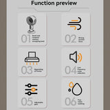 Luftfuktare fläkt bärbar rök luktborttagare Carvallo