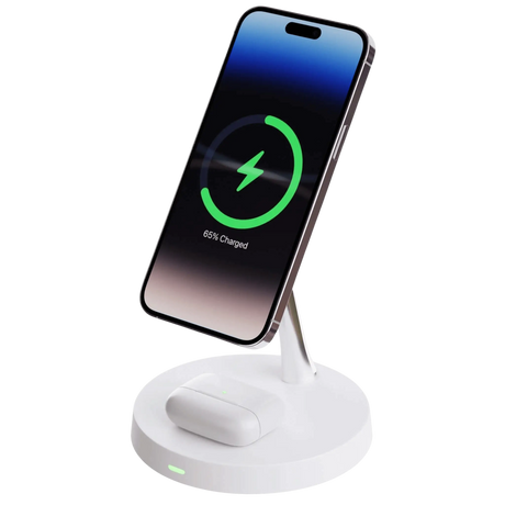 Trådlös telefonladdare med magnetisk ställning Carvallo