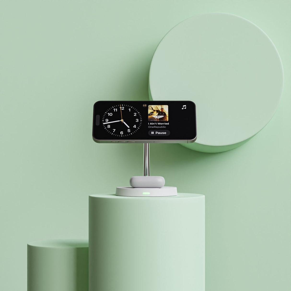 Trådlös telefonladdare med magnetisk ställning Carvallo