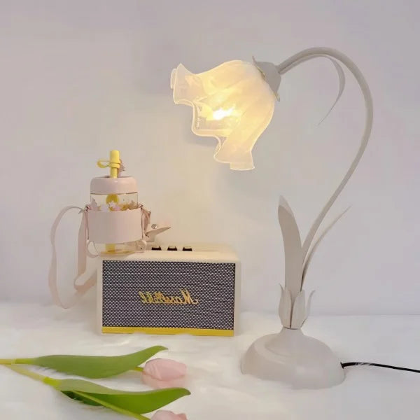 Bordslampa med vintage blomsterdesign bas Carvallo