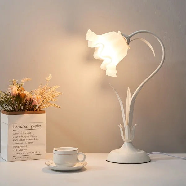 Bordslampa med vintage blomsterdesign bas Carvallo