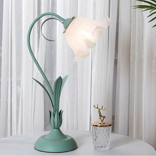 Bordslampa med vintage blomsterdesign bas Carvallo