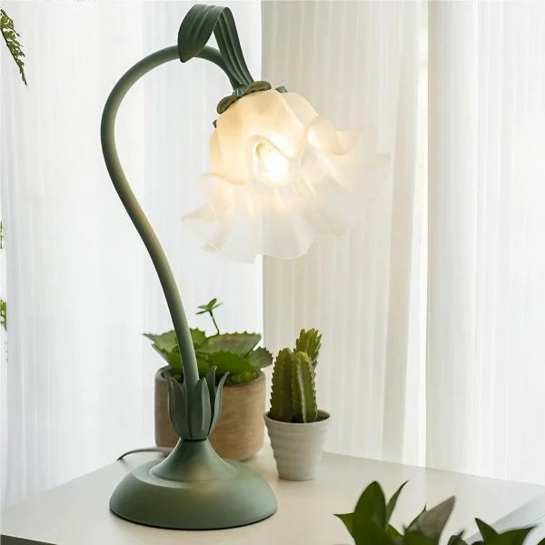 Bordslampa med vintage blomsterdesign bas Carvallo