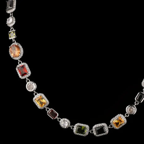 Smyckesset Guldpläterad Zirkon Geometrisk Carvallo