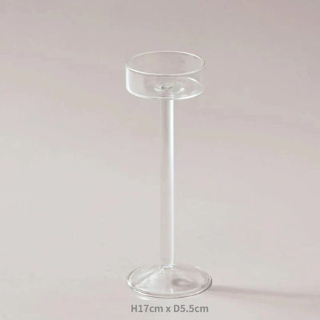 Eleganta glas ljuslykta set för heminredning Carvallo