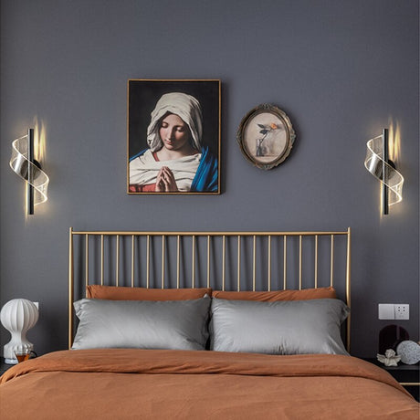 Vägglampa Modern Glas LED Guldarmatur Carvallo