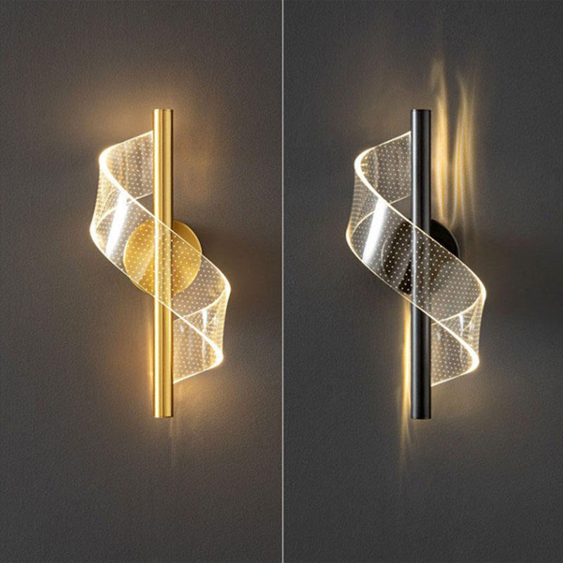 Vägglampa Modern Glas LED Guldarmatur Carvallo