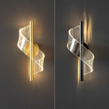 Vägglampa Modern Glas LED Guldarmatur Carvallo