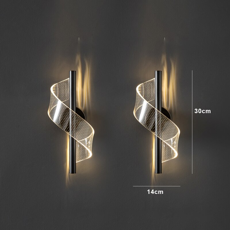 Vägglampa Modern Glas LED Guldarmatur Carvallo