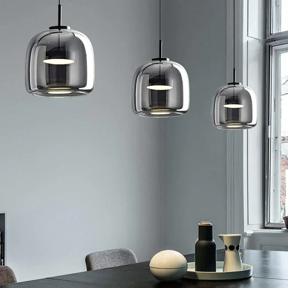 Pendellampa Glas LED Modern Takarmatur Carvallo