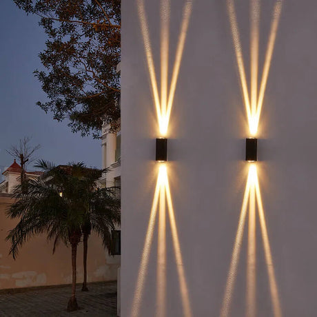 Utomhus Svart Aluminium LED Vägglampa Carvallo