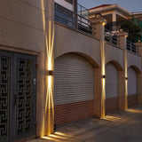 Utomhus Svart Aluminium LED Vägglampa Carvallo