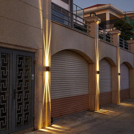 Utomhus Svart Aluminium LED Vägglampa Carvallo