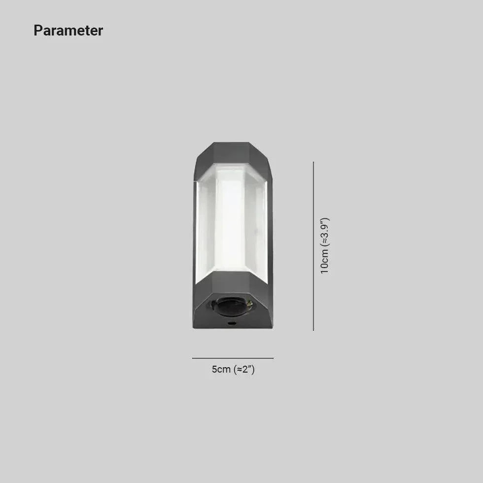 Utomhusvägglampa Vattentät Metall LED-lampa Carvallo