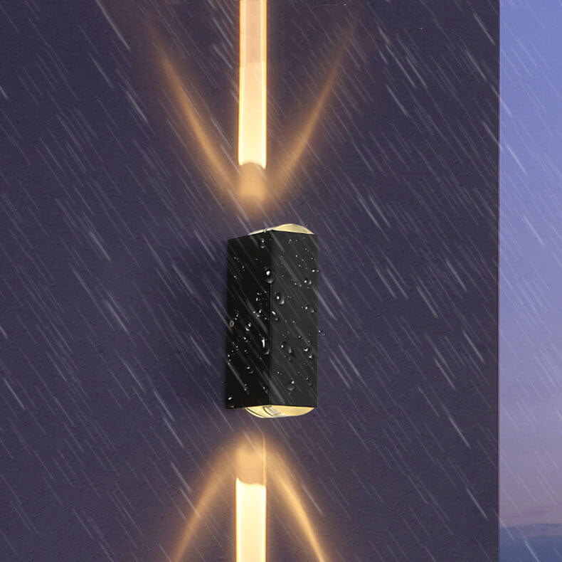 Utomhus Svart Aluminium LED Vägglampa Carvallo