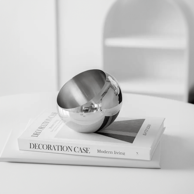 Elegant fruktfat i rostfritt stål - Modern miljövänlig design Carvallo