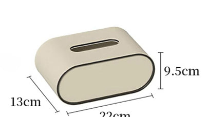 Tissue Box Cover PU Leather Modern Holder Carvallo
