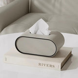 Tissue Box Cover PU Leather Modern Holder Carvallo