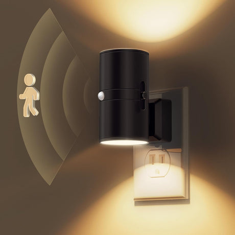 Vägglampa Modern Plug In Rörelsesensor Lampa Carvallo