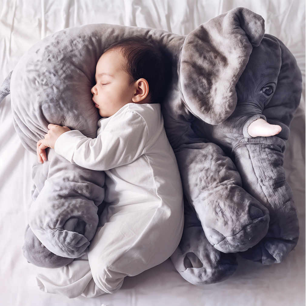 Royaleva Baby Elephant Kramkudde – Mjuk Plyschkompanjon, Ideal för Nyfödda & Barn Carvallo