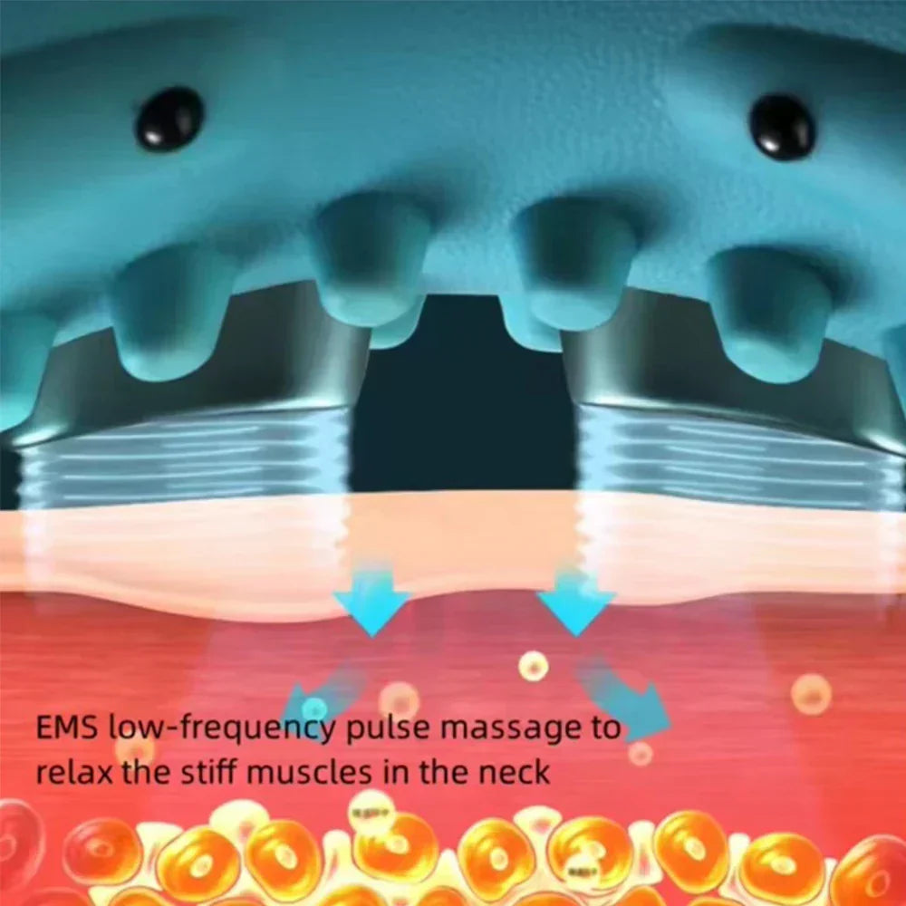 Trådlös EMS-nackmassageapparat - Smart pulsterapi för spännings- och smärtlindring MILA Sverige