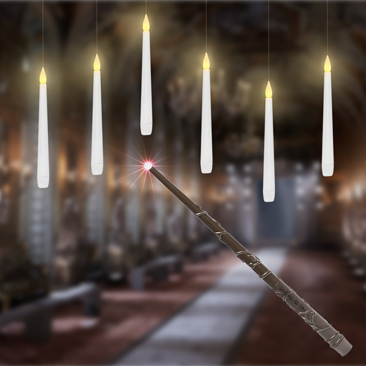 LED Ljus Hängande Flämtande Utan Flamma Set Carvallo