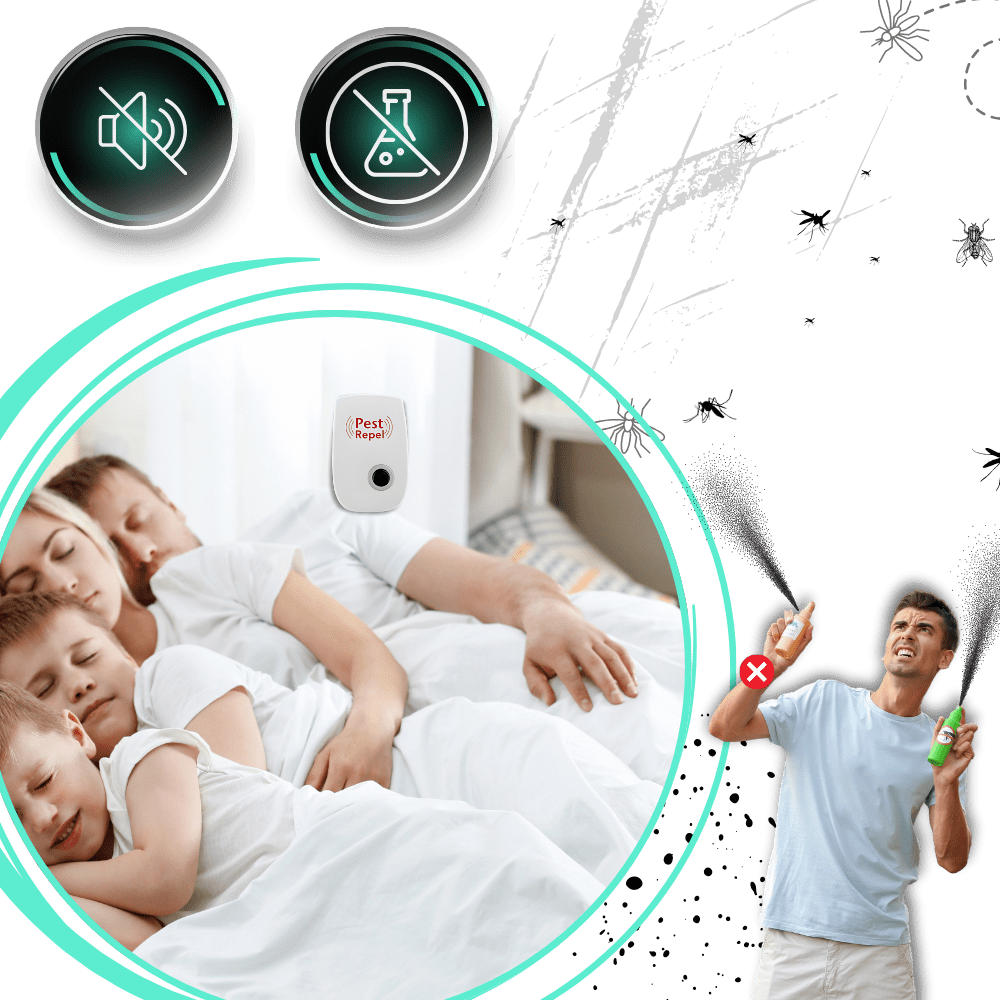 PestGuard – Kompakt ultraljudsskadedjursbekämpare med modern design för hemmabruk Carvallo