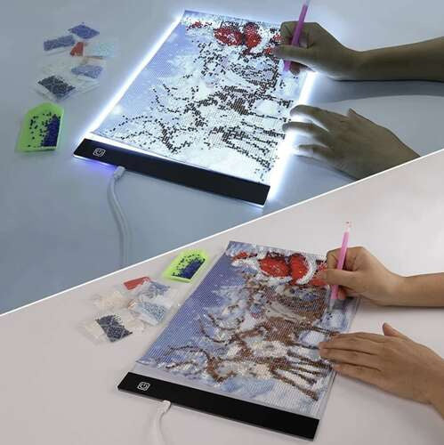 Ritbord med LED – A4, USB & 3 Ljuslägen