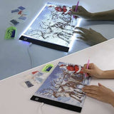 Ritbord med LED – A4, USB & 3 Ljuslägen
