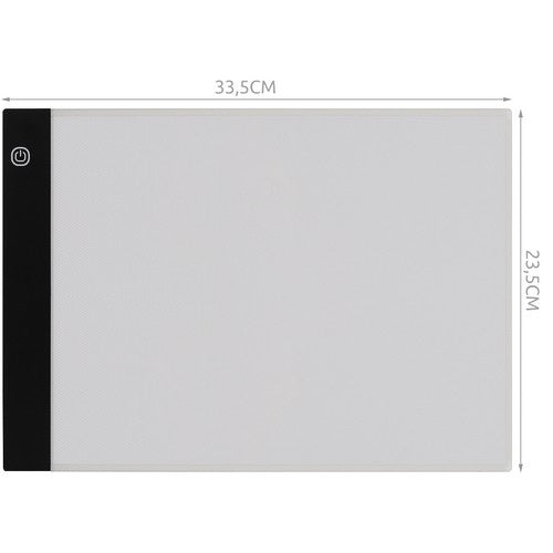 Ritbord med LED – A4, USB & 3 Ljuslägen